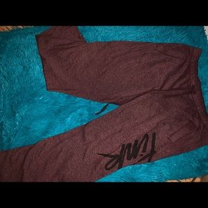 PINK, Burgundy boyfriend sweats.